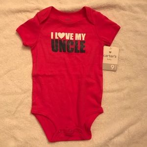 NWT - “I love my uncle” onesie.